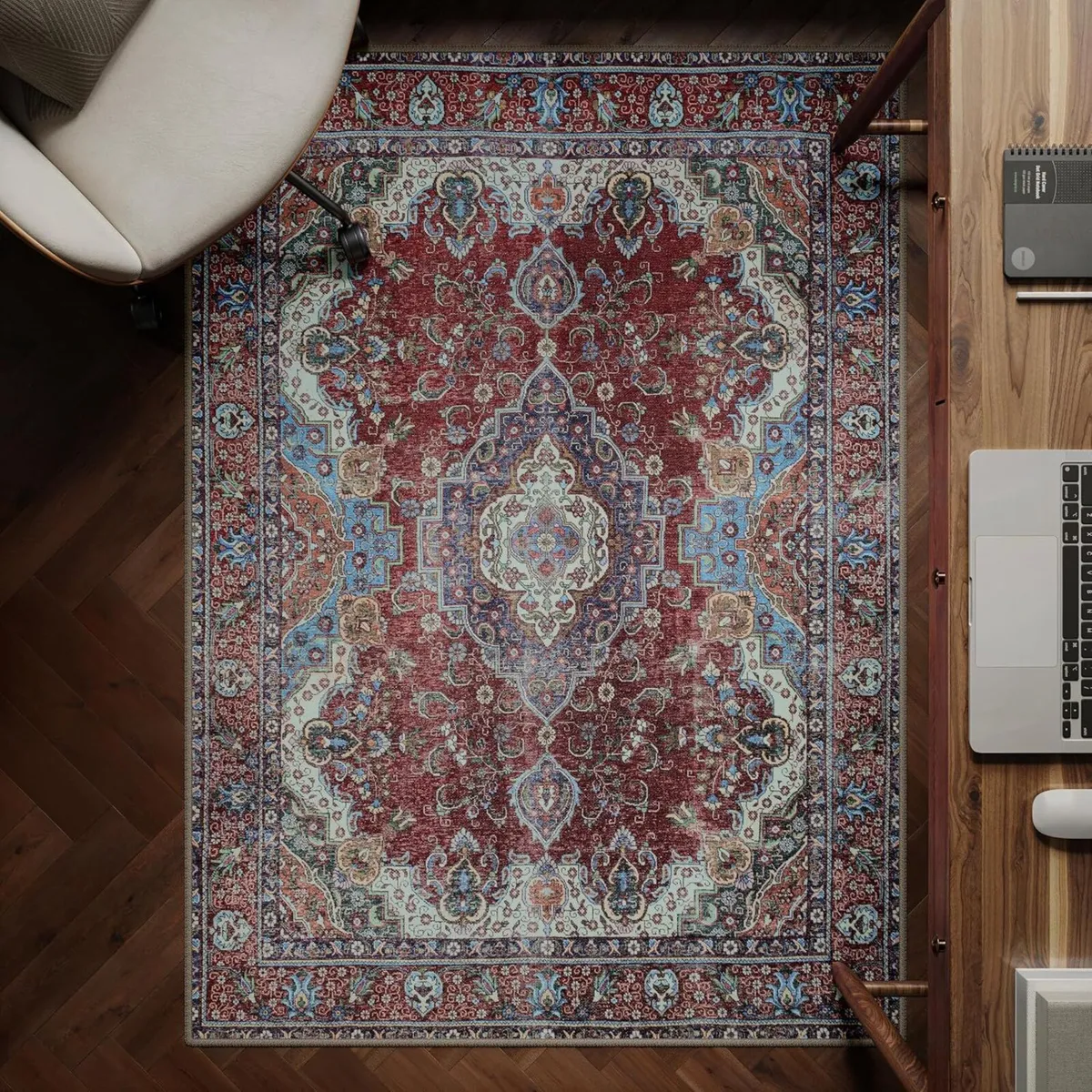 Machine Washable Rug 122x170cm 75% Recycled - Image 1