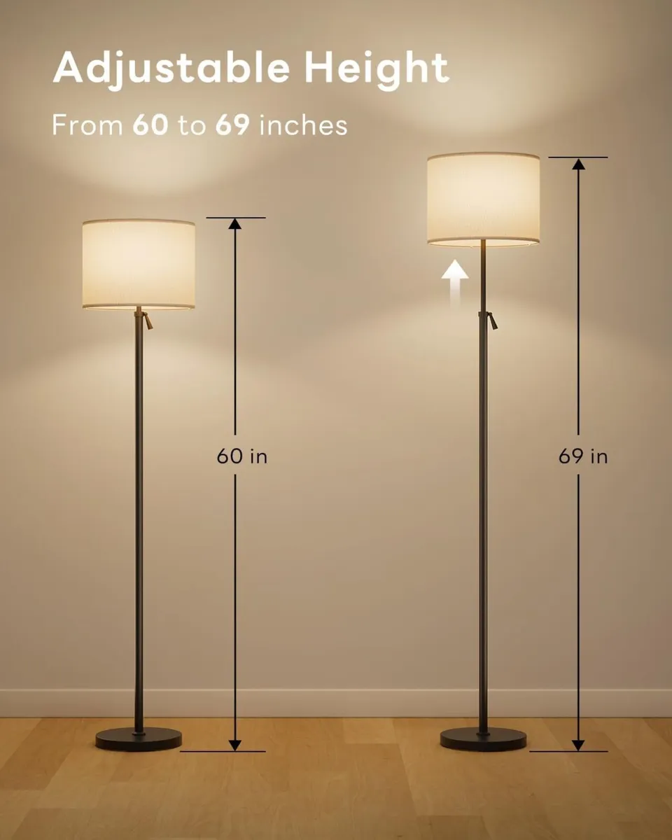 LED Floor Lamp for Living Room Adjustable - Image 3