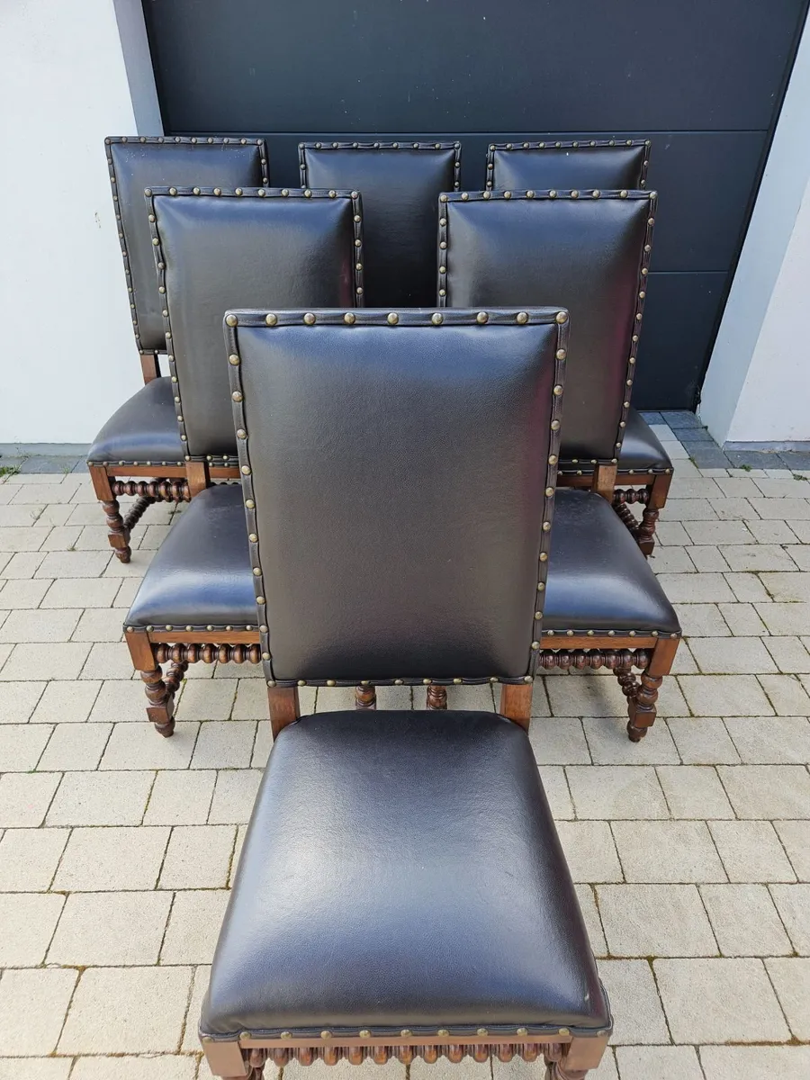 6 high back dining chairs - Image 1