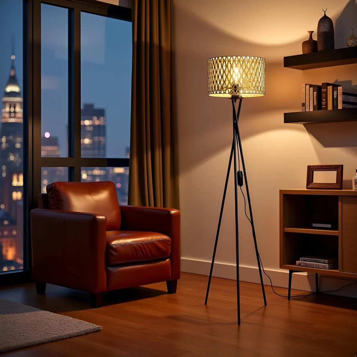 Modern Tripod Floor Lamp with Interchangeable - Image 3