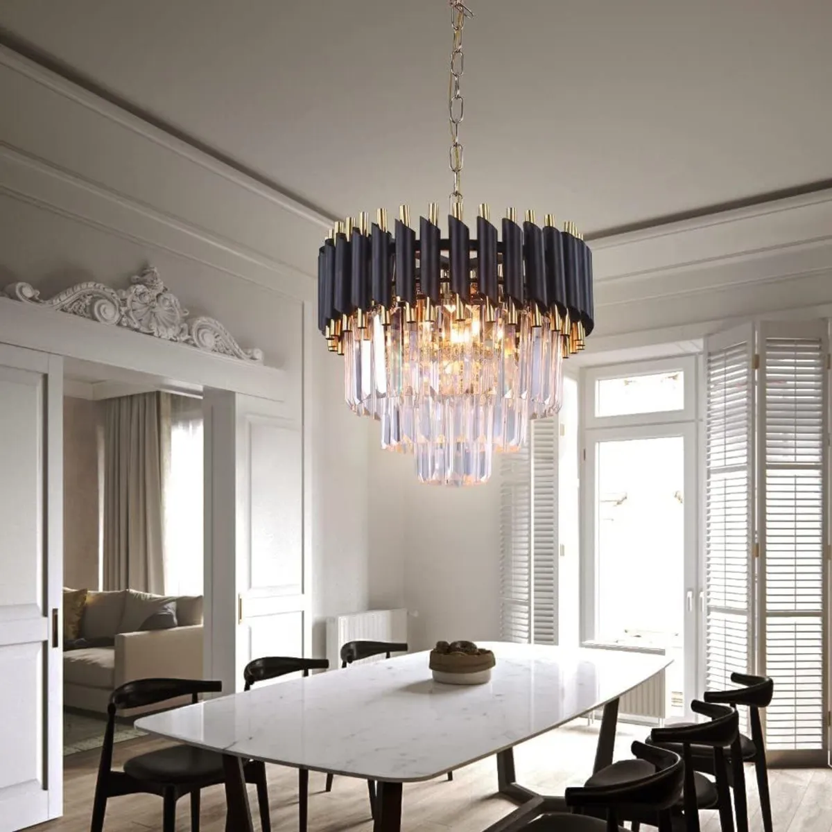 Modern Crystal Chandeliers 3-Tier Chandelier - Image 2