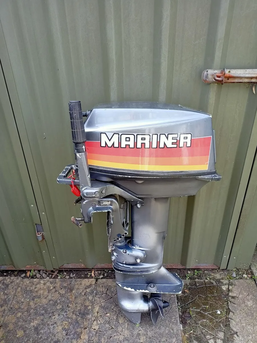20HP 2 Stroke Mariner outboard motor w 12L tank - Image 2