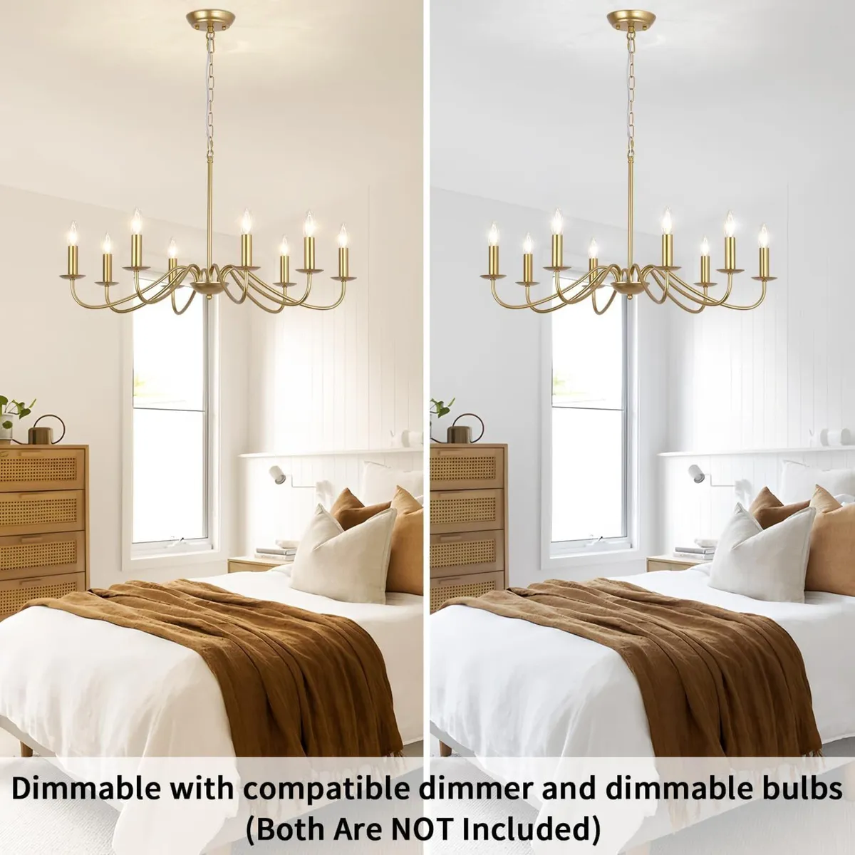 8-Lights Modern Gold Chandelier Ceiling Lights - Image 4