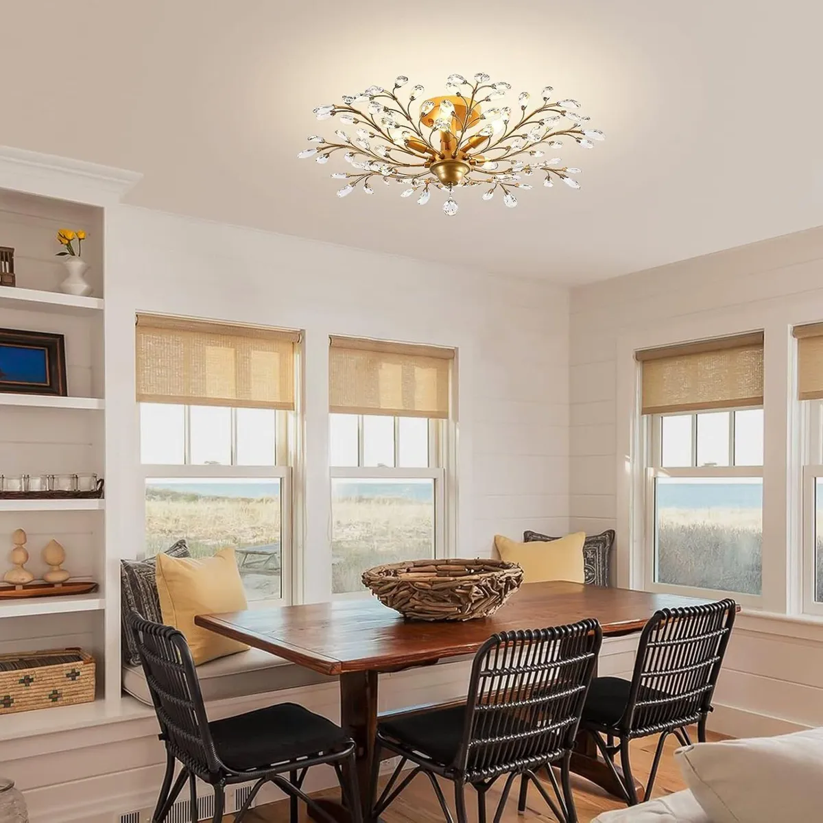 Vintage K9 Clear Crystal Chandeliers Ceiling - Image 3