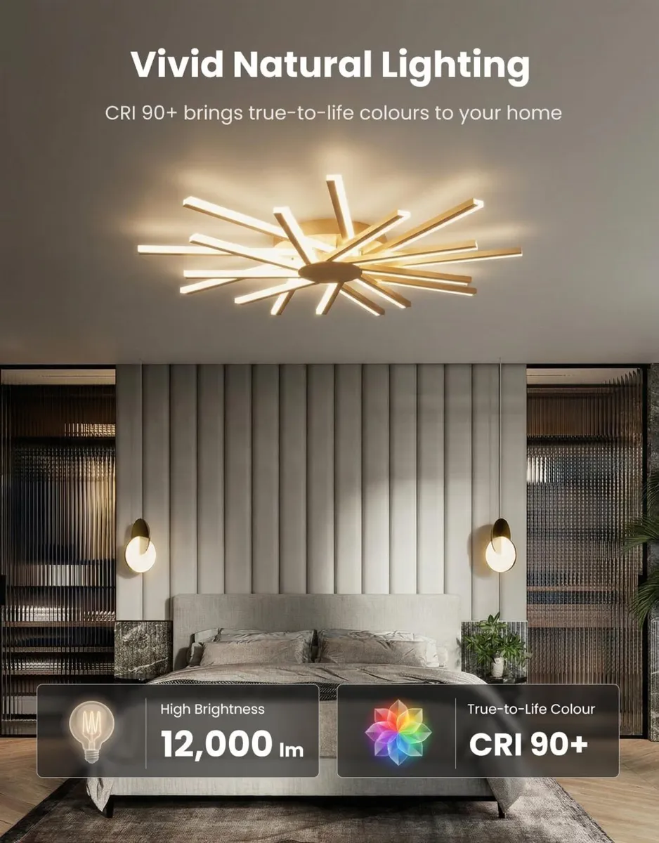Φ96cm Ceiling Lights Living Room Large Lighting - Image 3