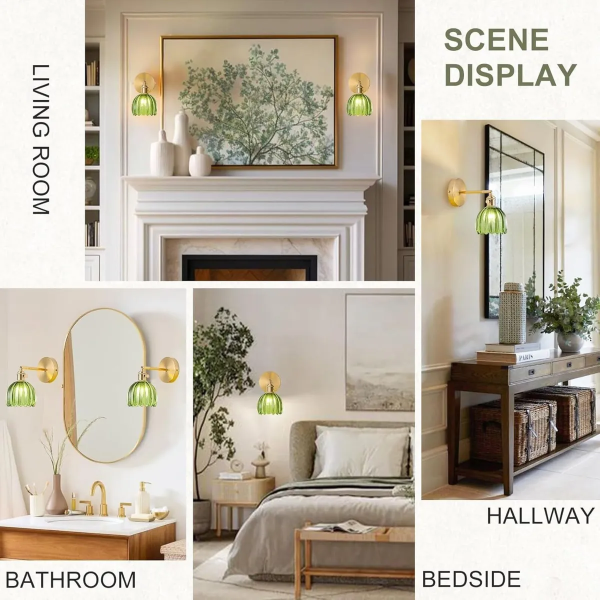 Wall Sconce Lights Set of Two Hardwired Vintage - Image 2