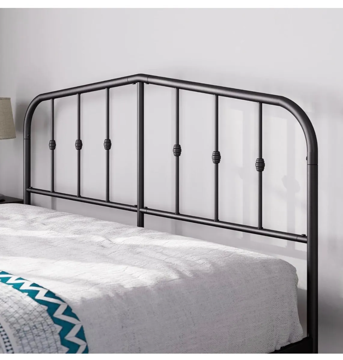 King Bed Frame with Spindle Headboard - Image 3