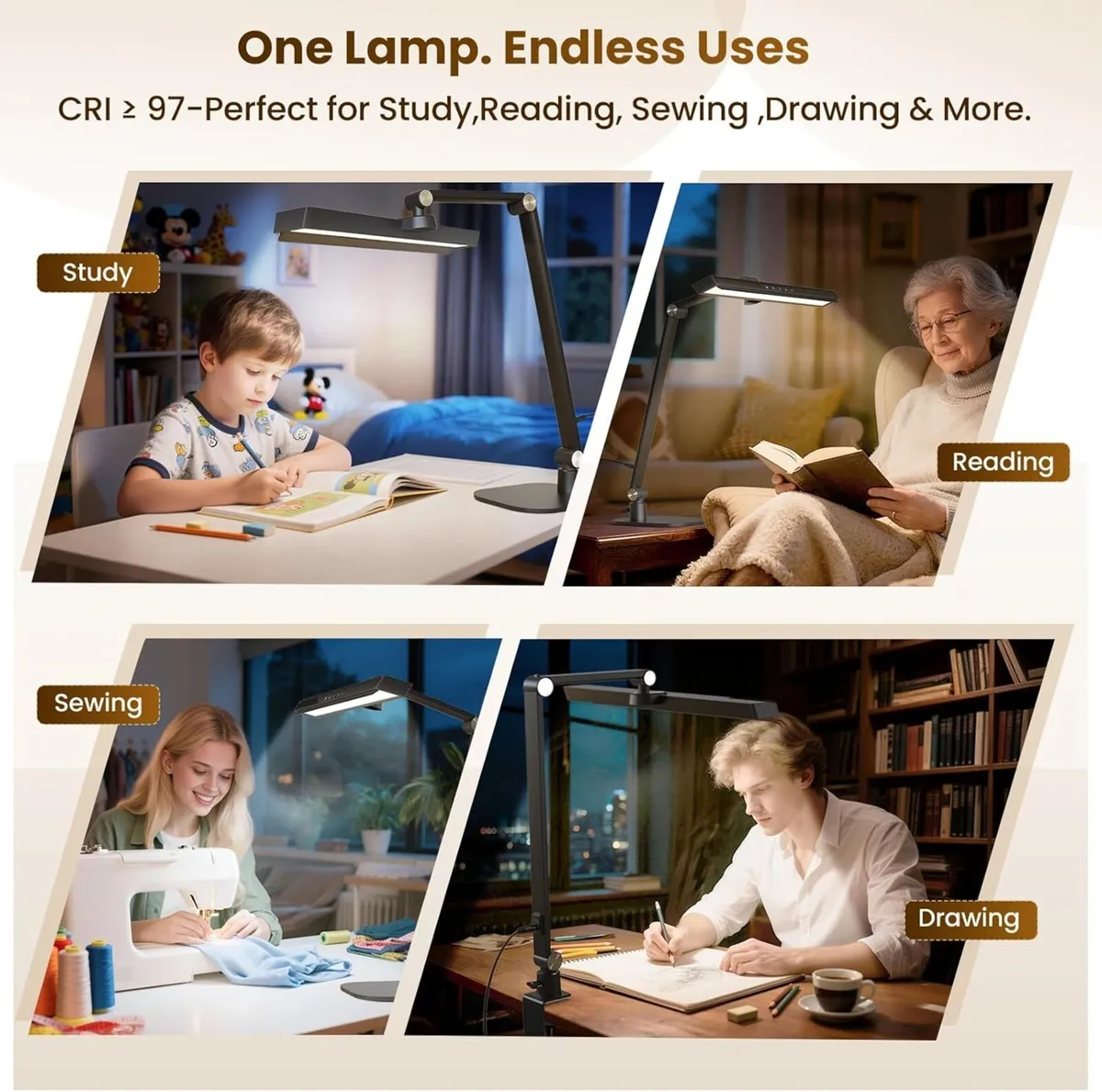 Desk Lamp for Home Office LED: Eye Caring - Image 4