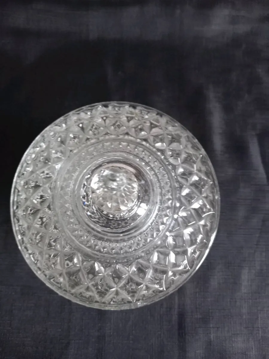Large Wexford Glass Candy Dish With Lid - Image 2