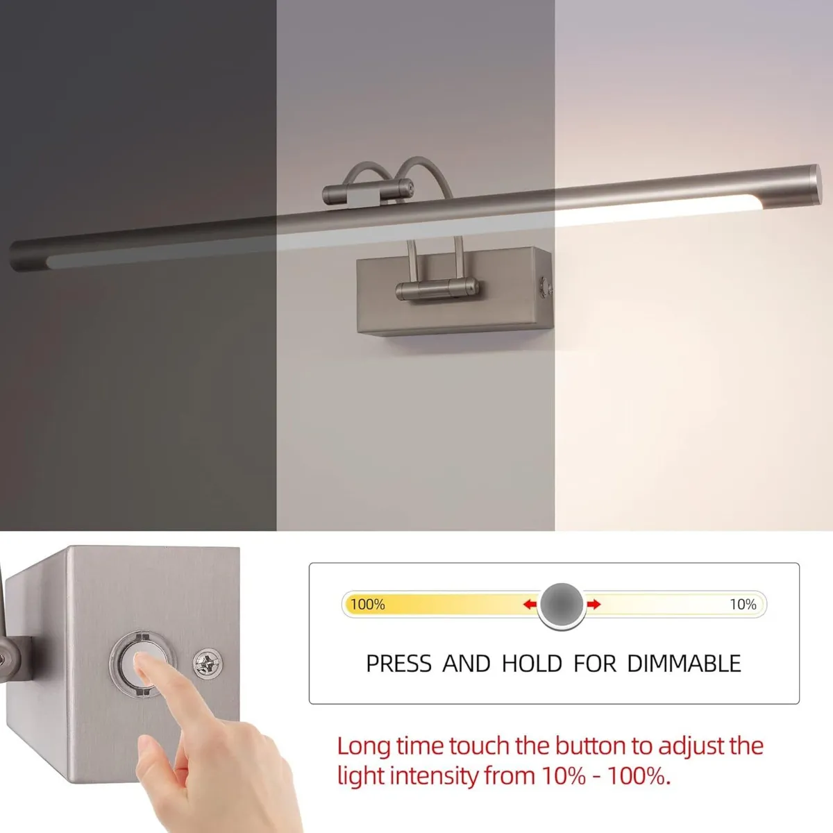 Dimmable LED Bathroom Vanity Light Fixture 12W - Image 4