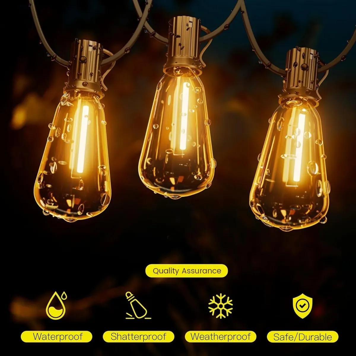 Outdoor String Lights Mains Powered 180FT ST38 - Image 2