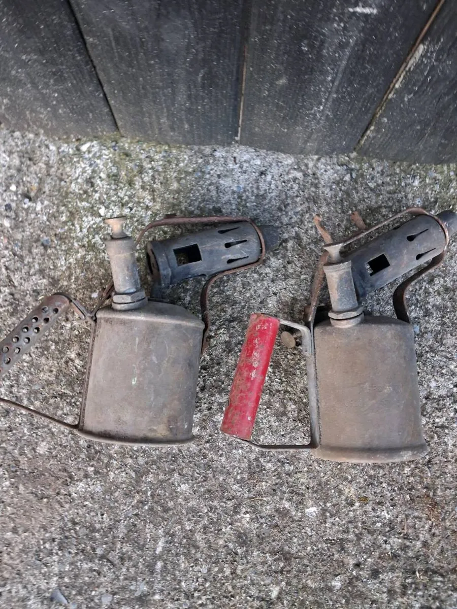 Two brass blow torches - Image 1