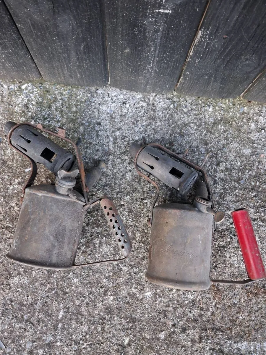 Two brass blow torches - Image 2