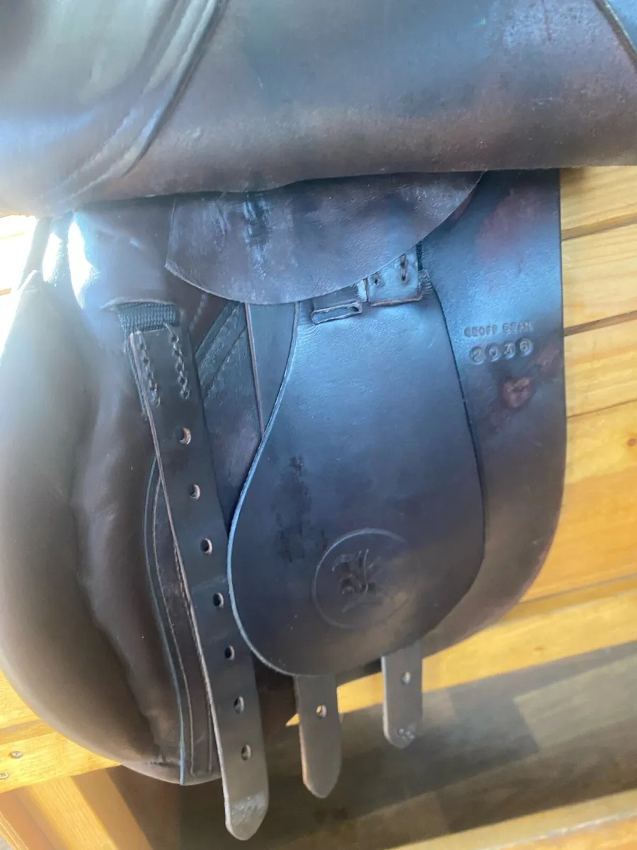 17” medium kings brown Leather saddle - Image 3