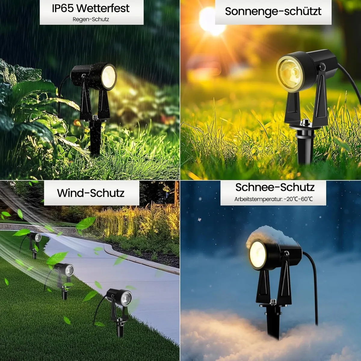 Garden Spotlights Mains Powered 105FT/32M - Image 3