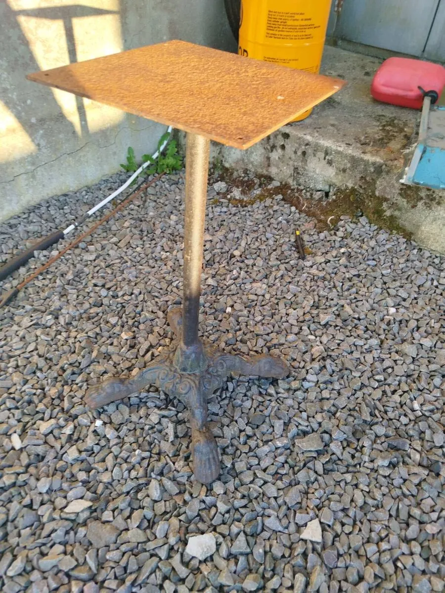 Antique cast iron table base