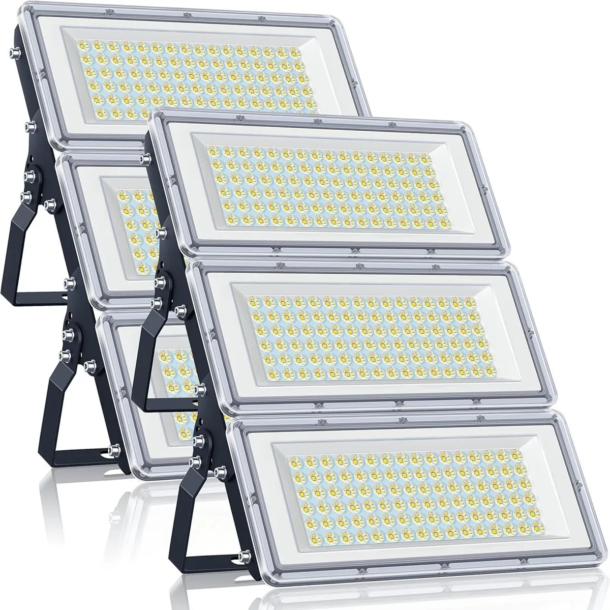 300W LED Floodlight 2 Pack 3 in 1 Flood Lights - Image 1