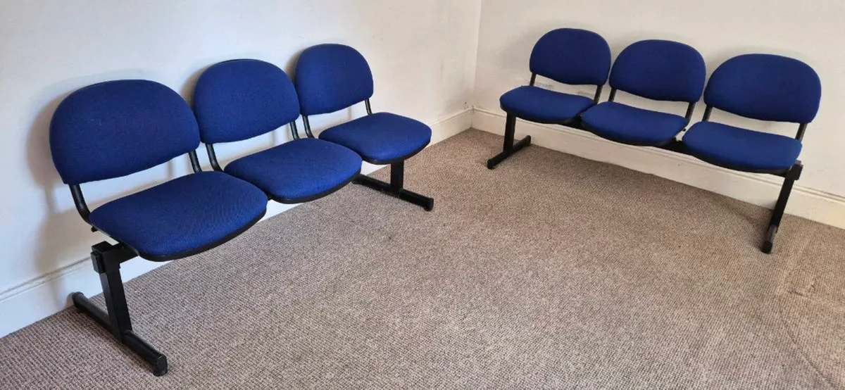 Two waiting room chairs