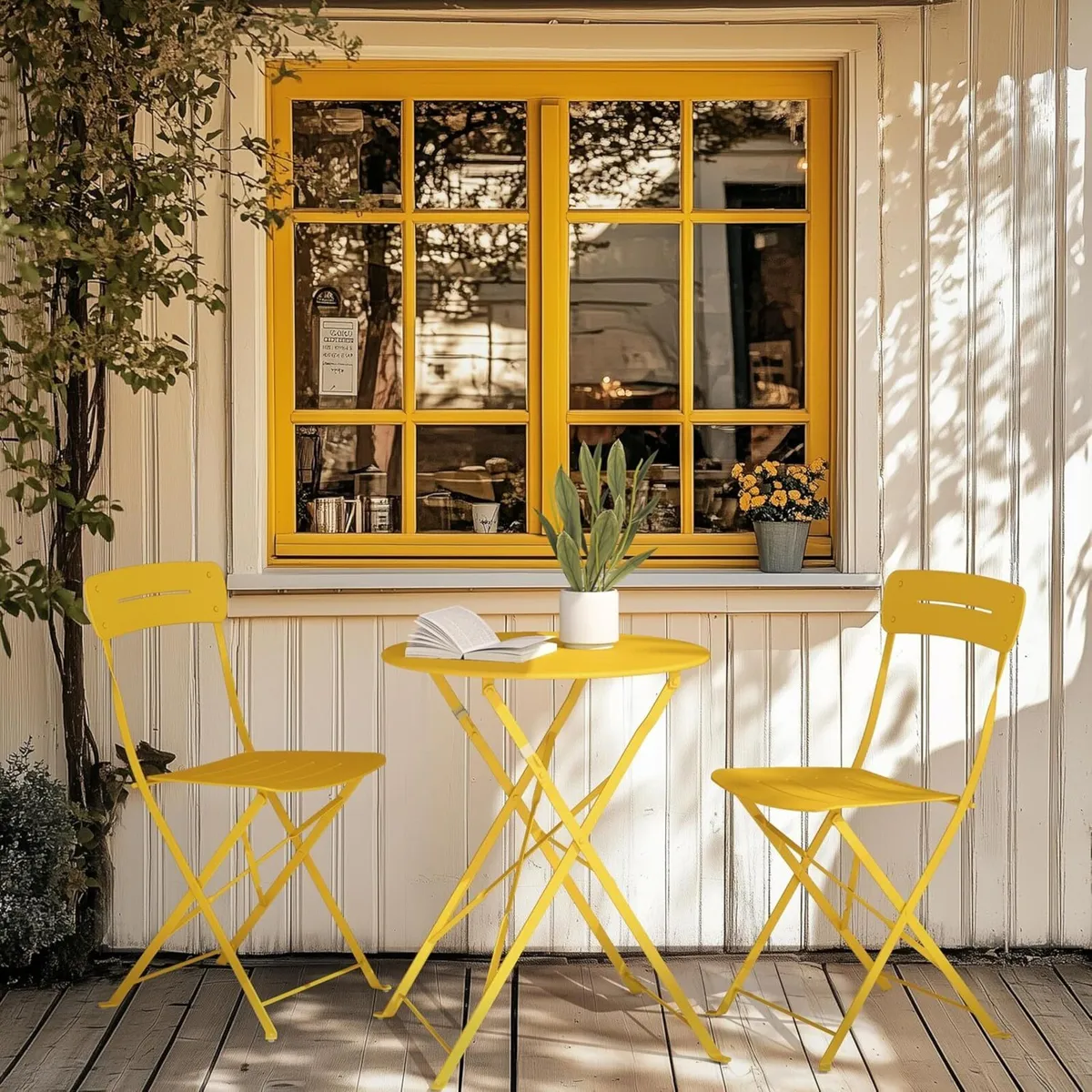 n Garden Furniture Set Outdoor Bistro Table and - Image 2