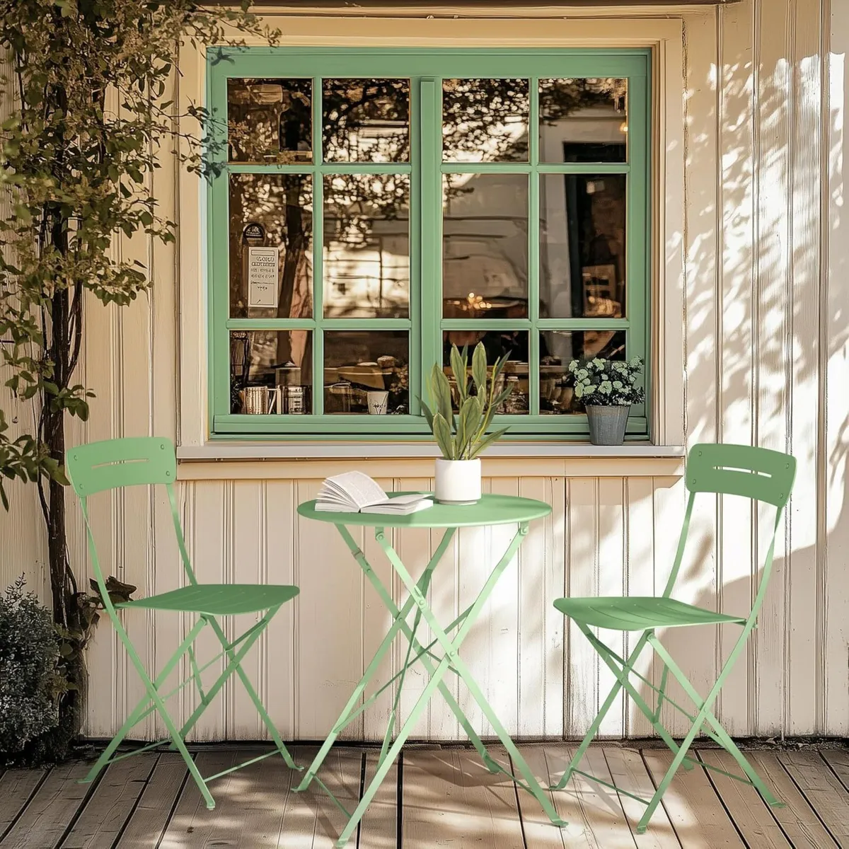 n Garden Furniture Set Outdoor Bistro Table and - Image 2