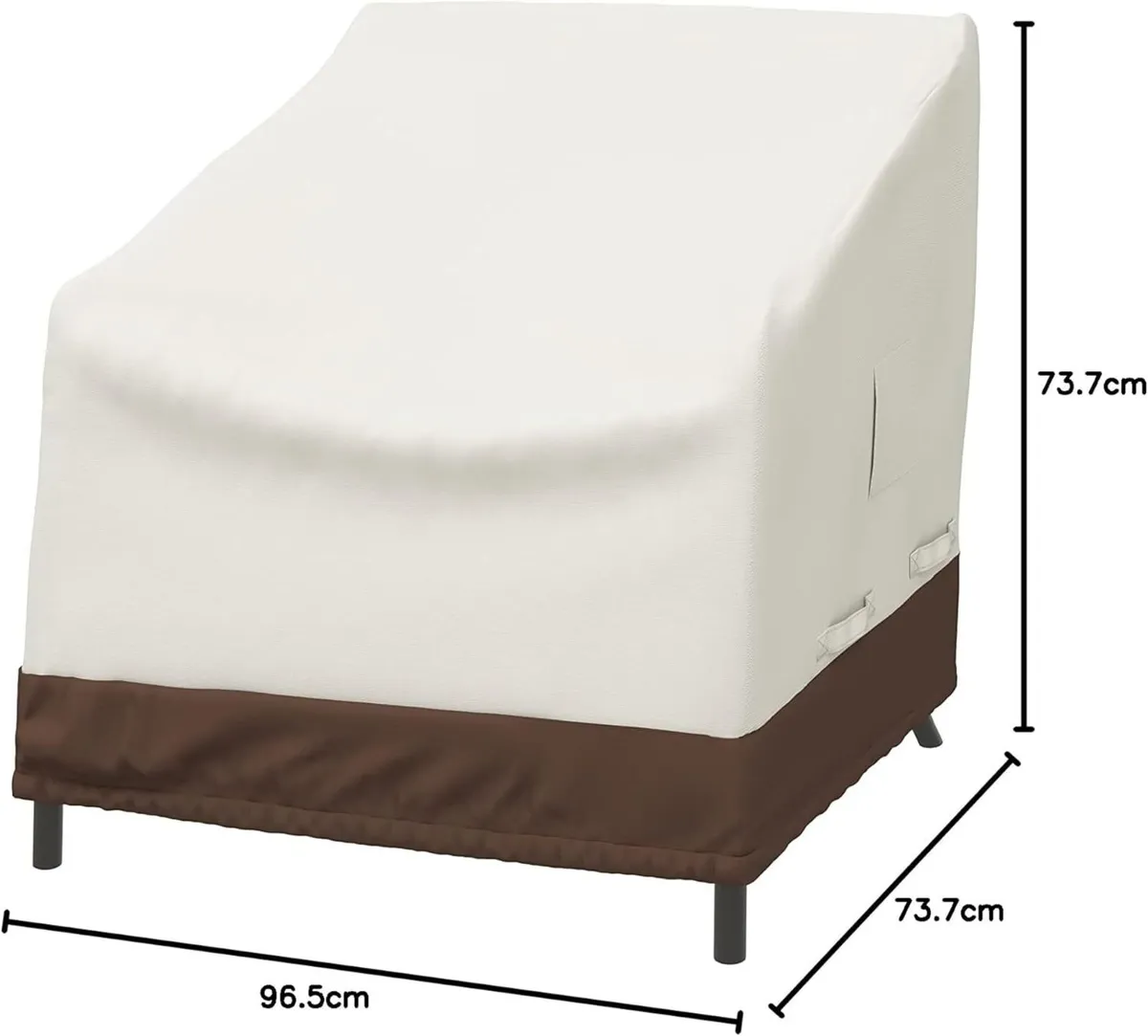 Lounge Deep Seat Furniture Cover Set of 2 - Image 2