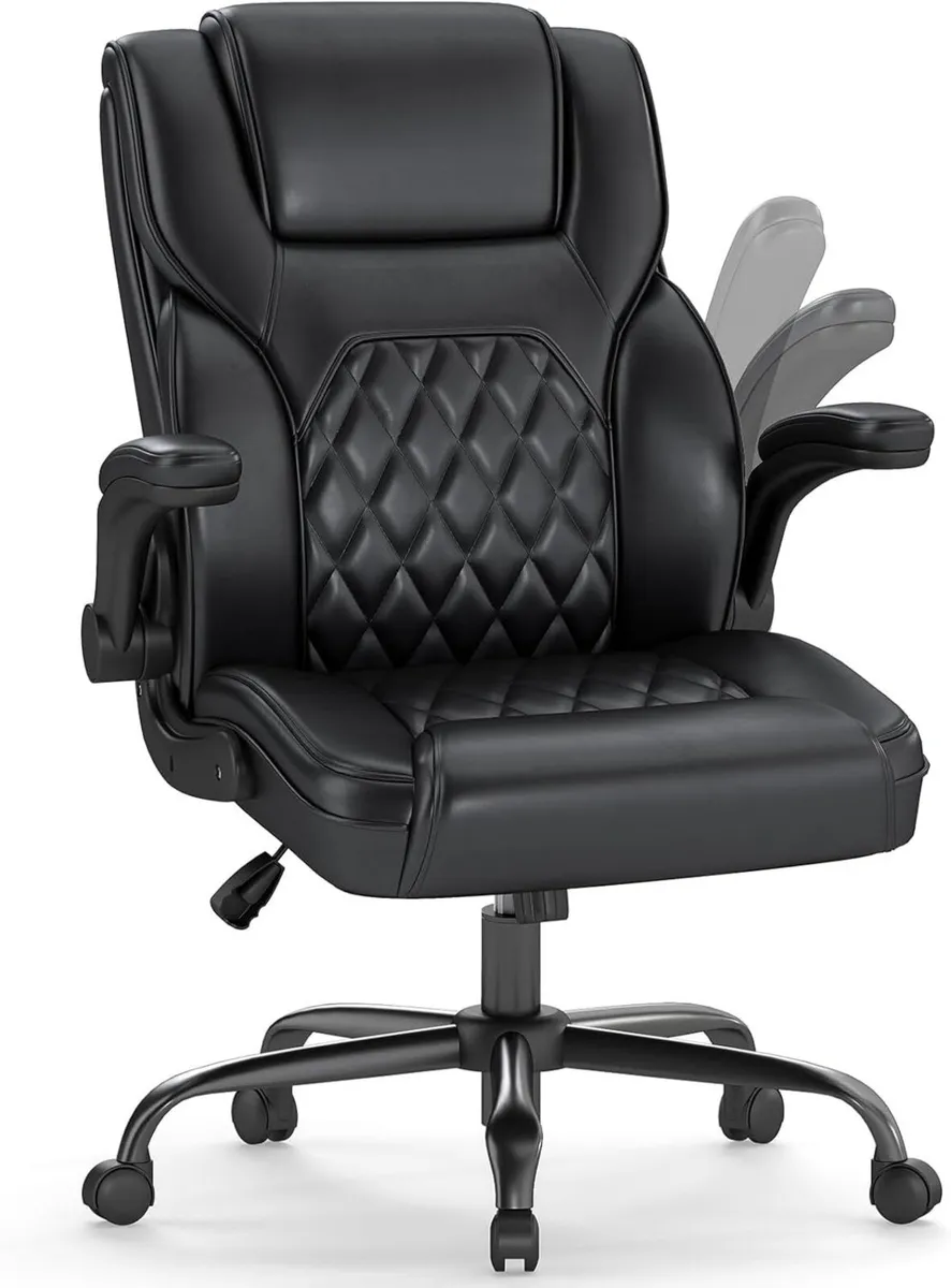 Executive Office Chair Ergonomic Leather Desk - Image 1