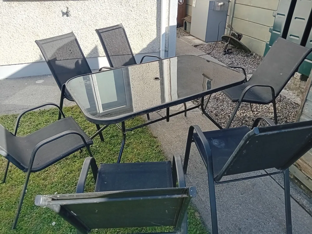 Outdoor Dining Table & Chairs - Image 1