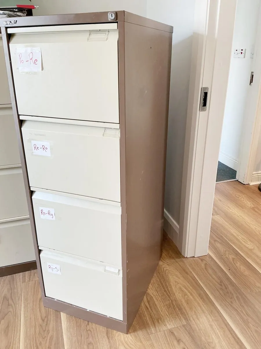 4 Drawer Filing cabinets - Image 1