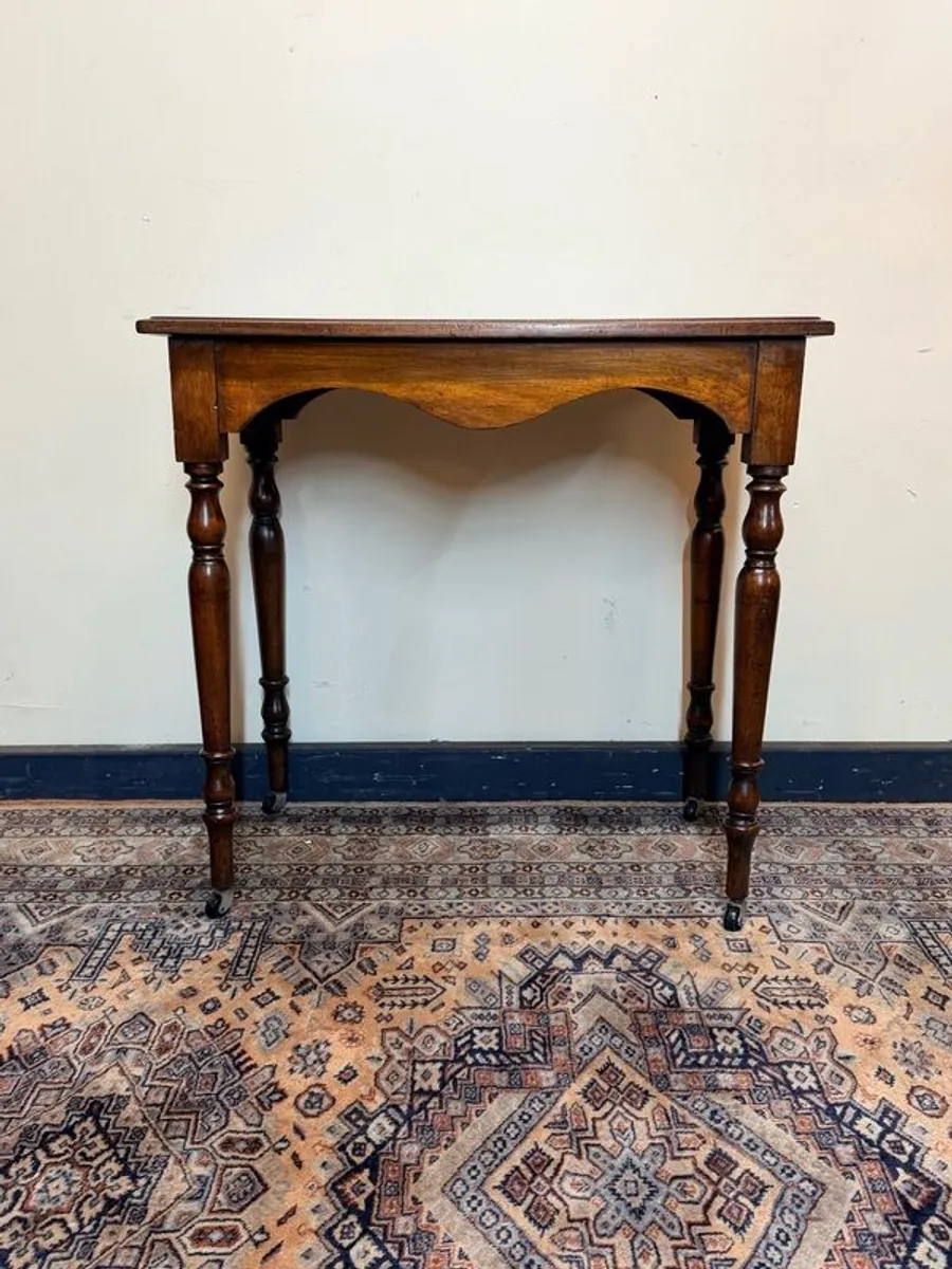 Late 19th Century Occasional or Hall Table on Castors - Image 1