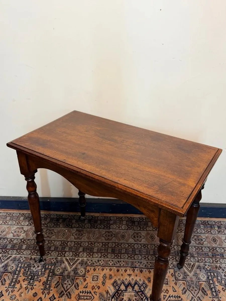 Late 19th Century Occasional or Hall Table on Castors - Image 2