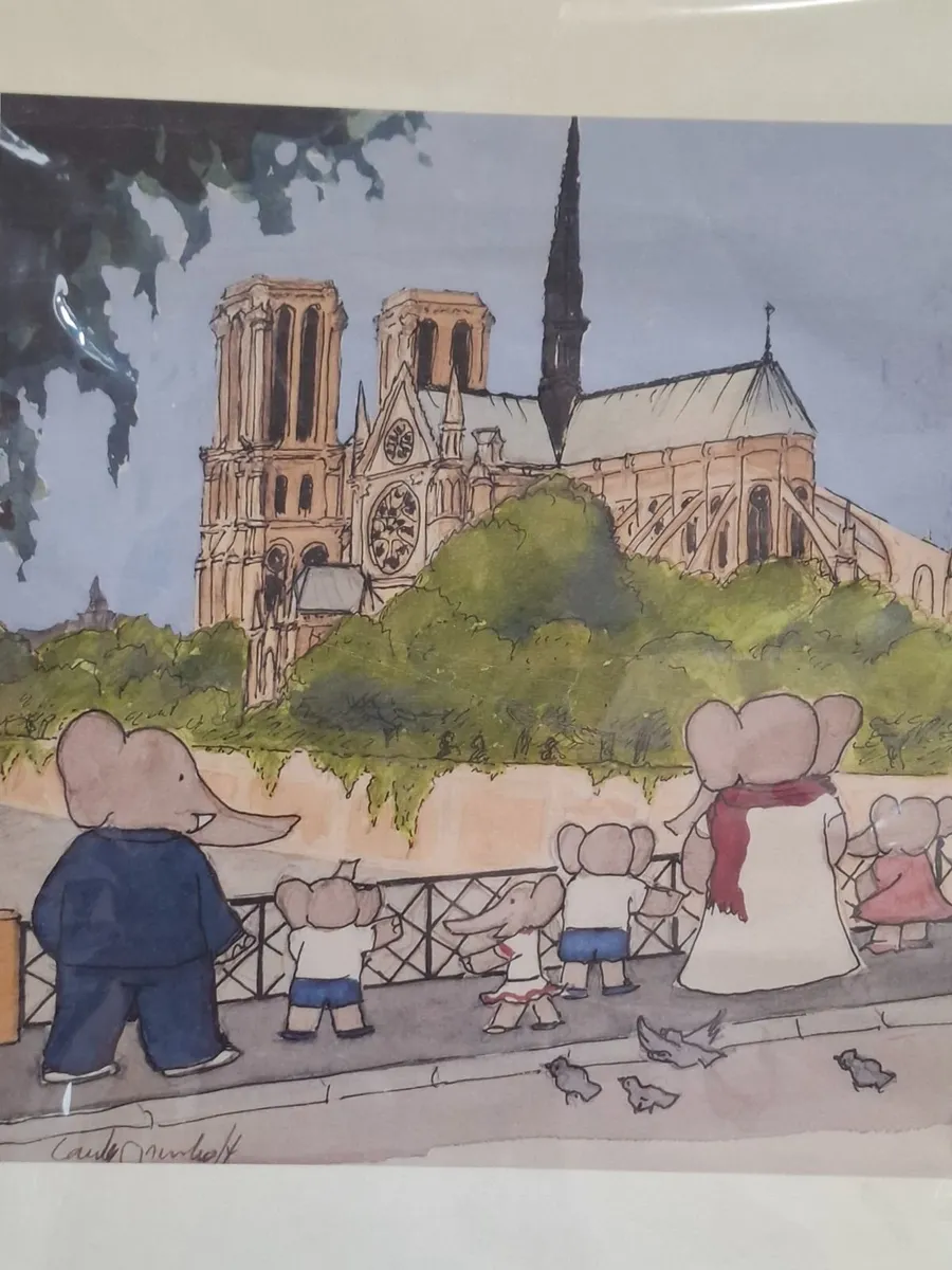 Babar the Elephant Vintage Nursery Print - Paris - Image 2