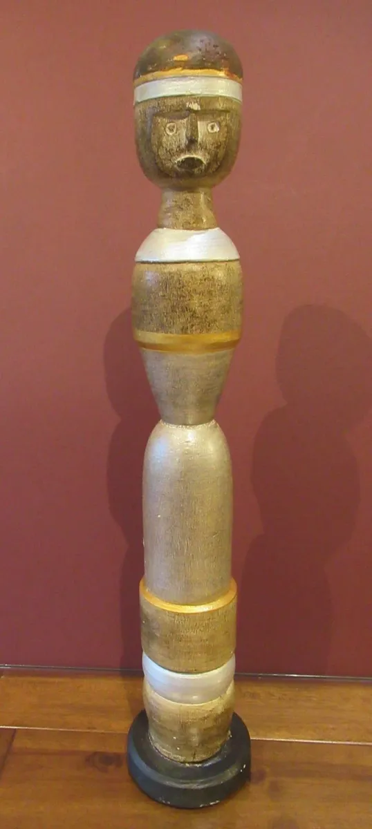 antique vintage sculpture wooden cottage ornament - Image 2