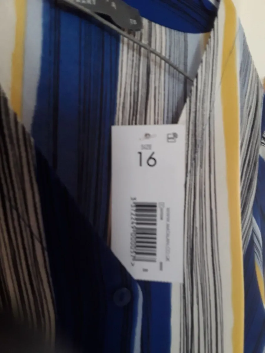Brand new ladies striped blouse lovely colored - Image 4