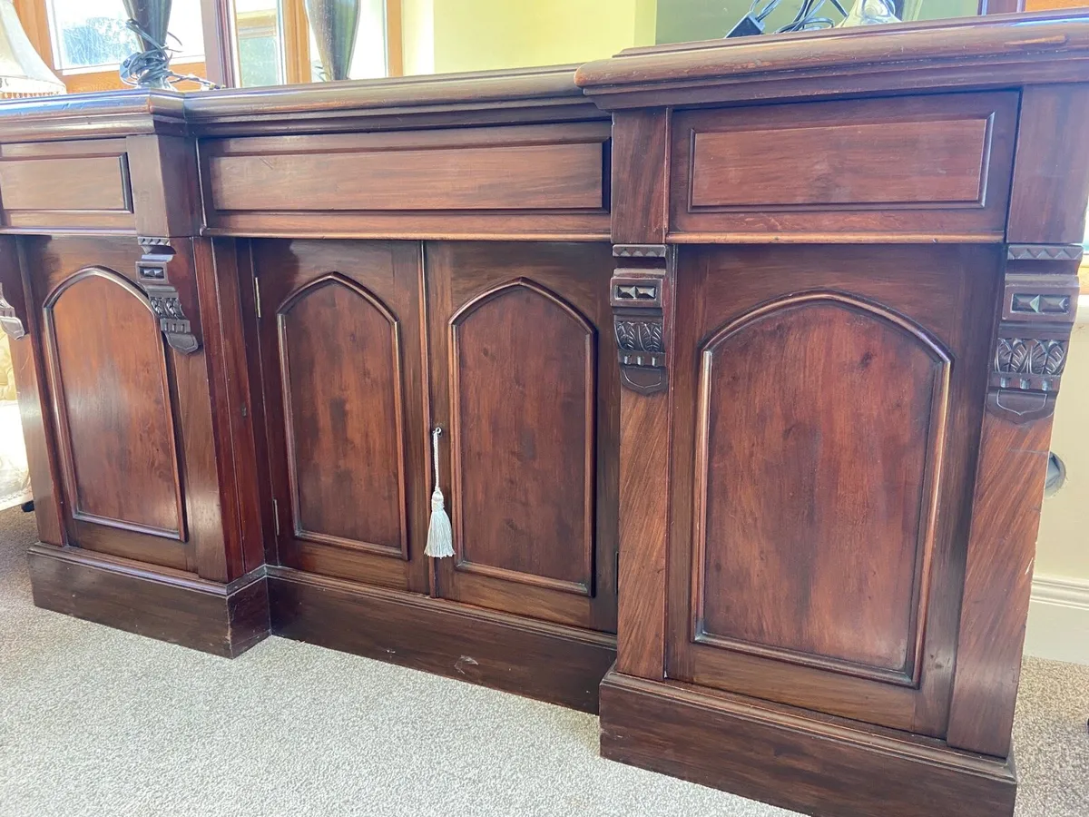 Victorian mirror back buffet sideboard - Image 1