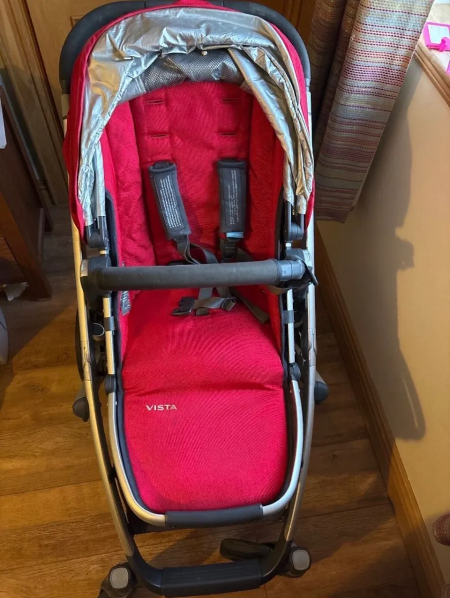 Red uppababy pram - Image 2