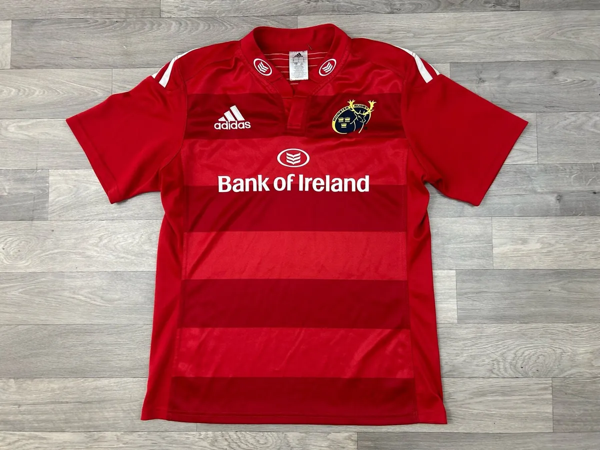 Adidas Munster Rugby Jersey Jersey Shirt Mens L - Image 1
