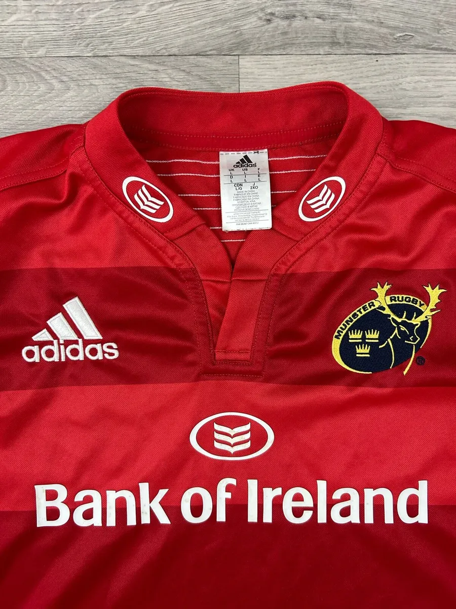 Adidas Munster Rugby Jersey Jersey Shirt Mens L - Image 3