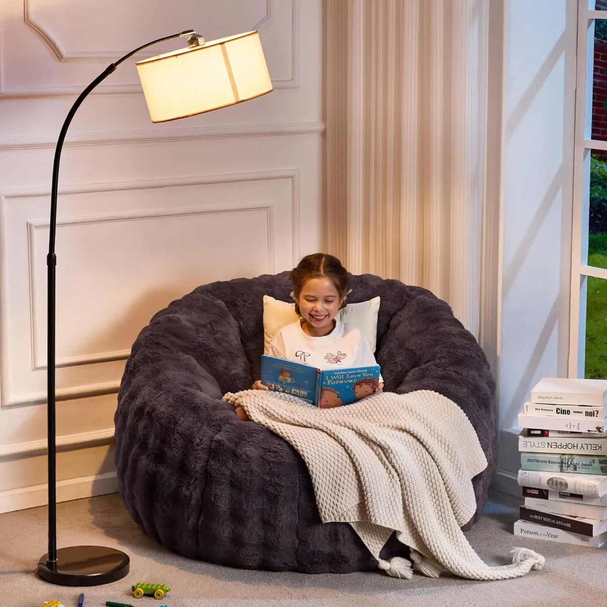 Bean Bag Chair Oversized for Adults Donut-Shaped - Image 3