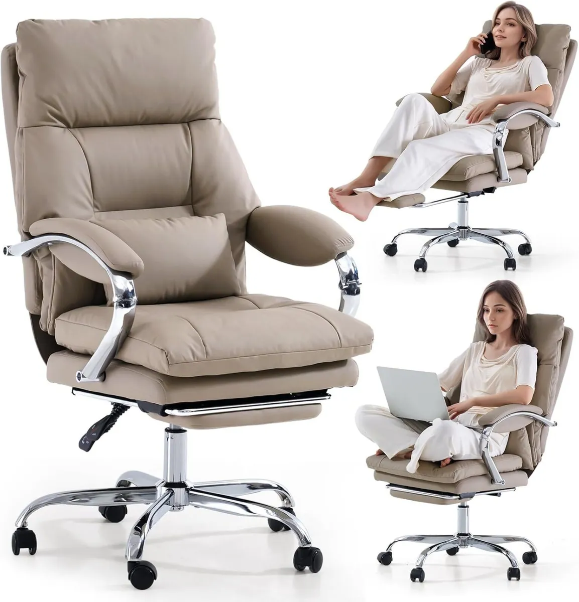 Home Office Desk Chairs with Foot Rest Fully - Image 1