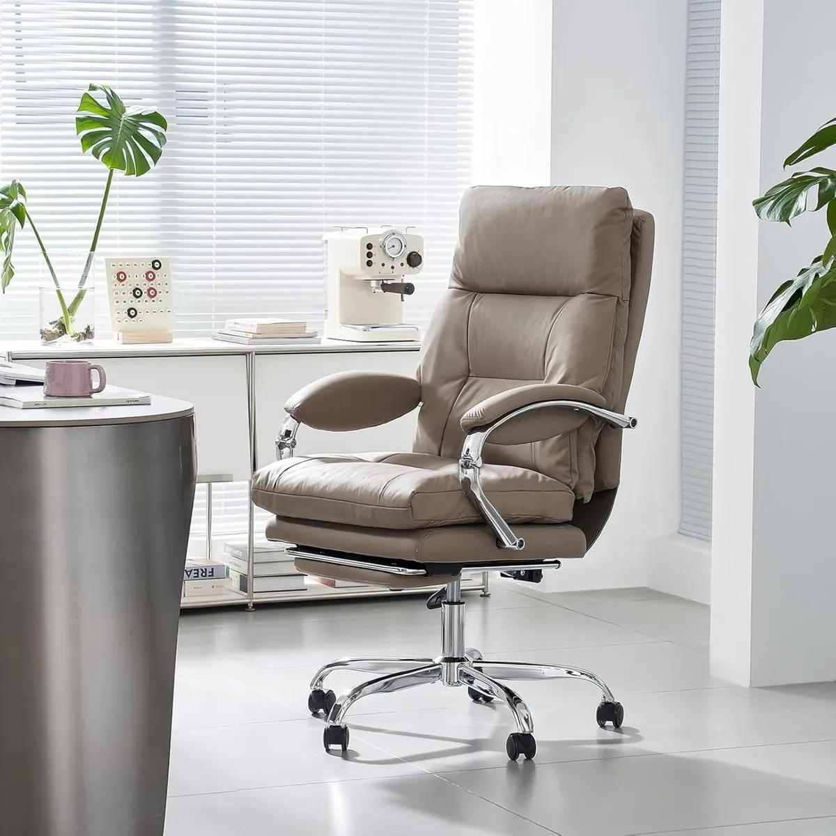 Home Office Desk Chairs with Foot Rest Fully - Image 2