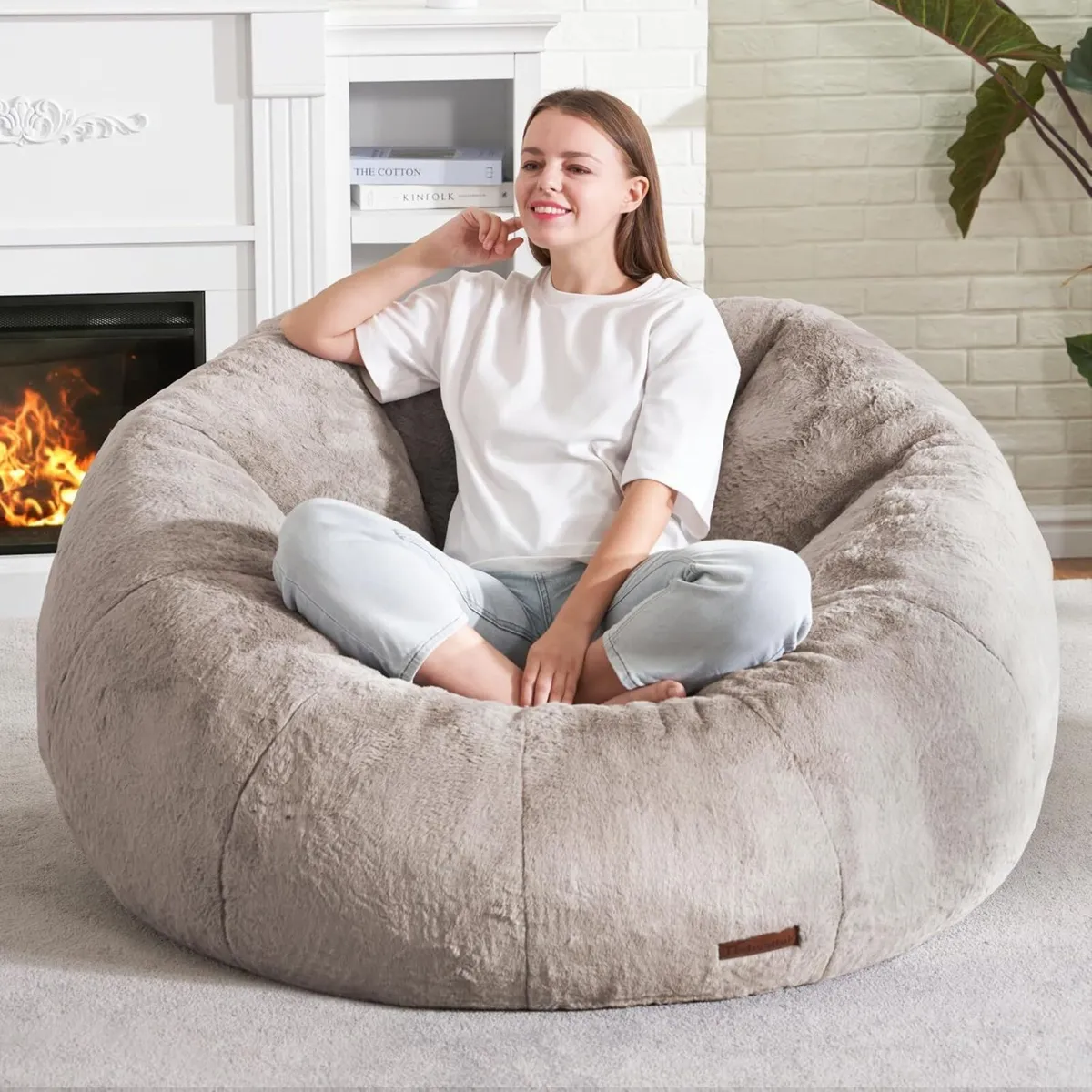Bean Bag Chairs Large Couch for Adults Stuffed - Image 3