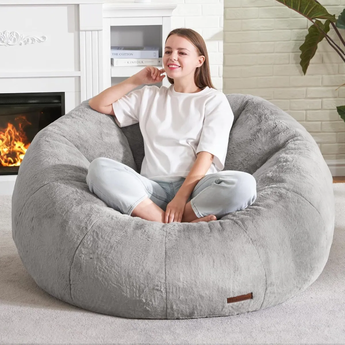 Bean Bag Chairs Large Couch for Adults Stuffed - Image 3