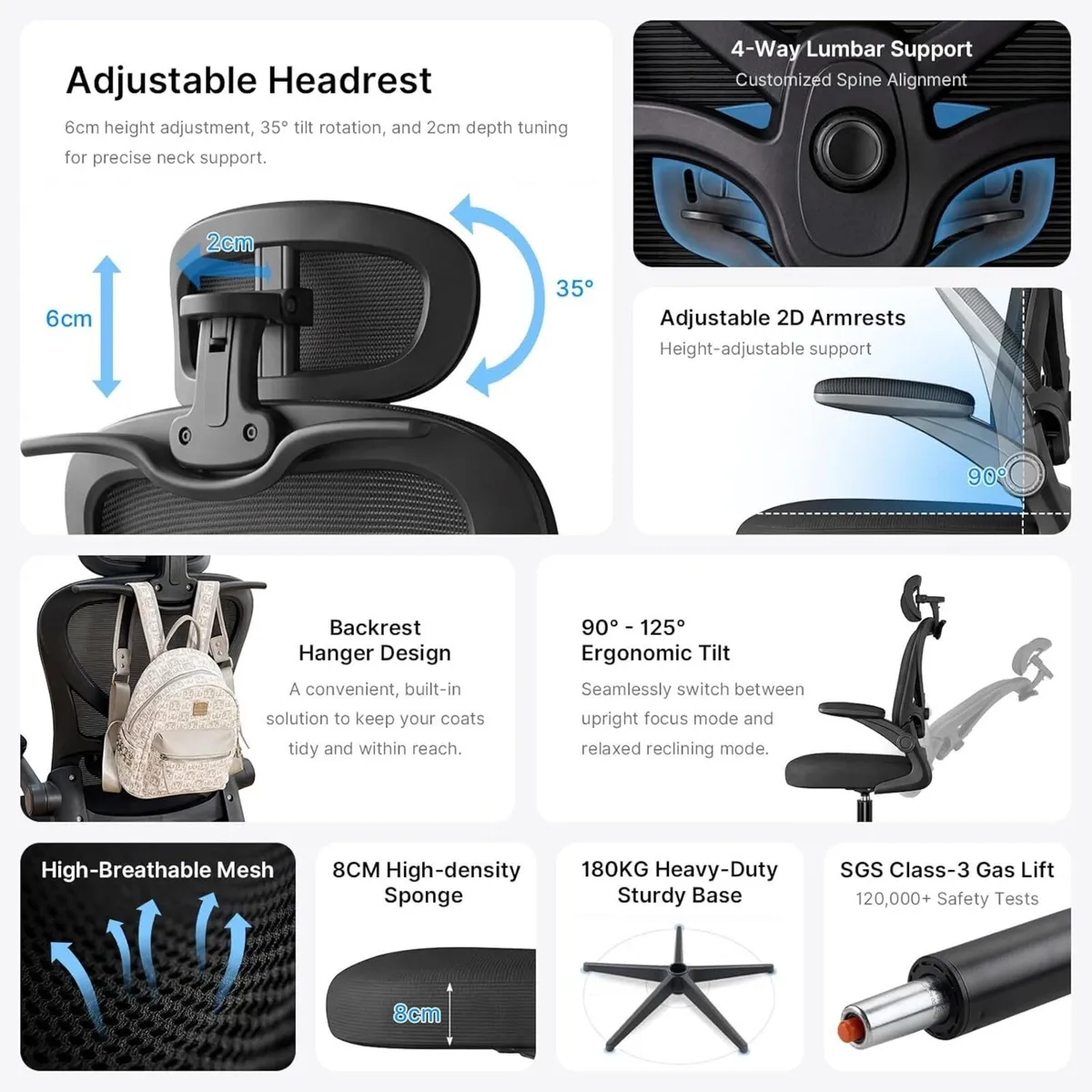 Ergonomic Office Chair with Adjustable Lumbar - Image 4