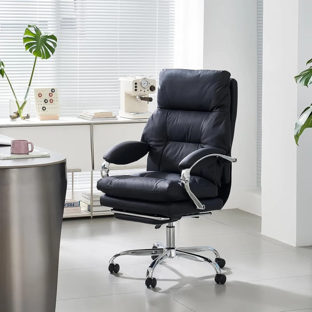 Home Office Desk Chairs with Foot Rest Fully - Image 2