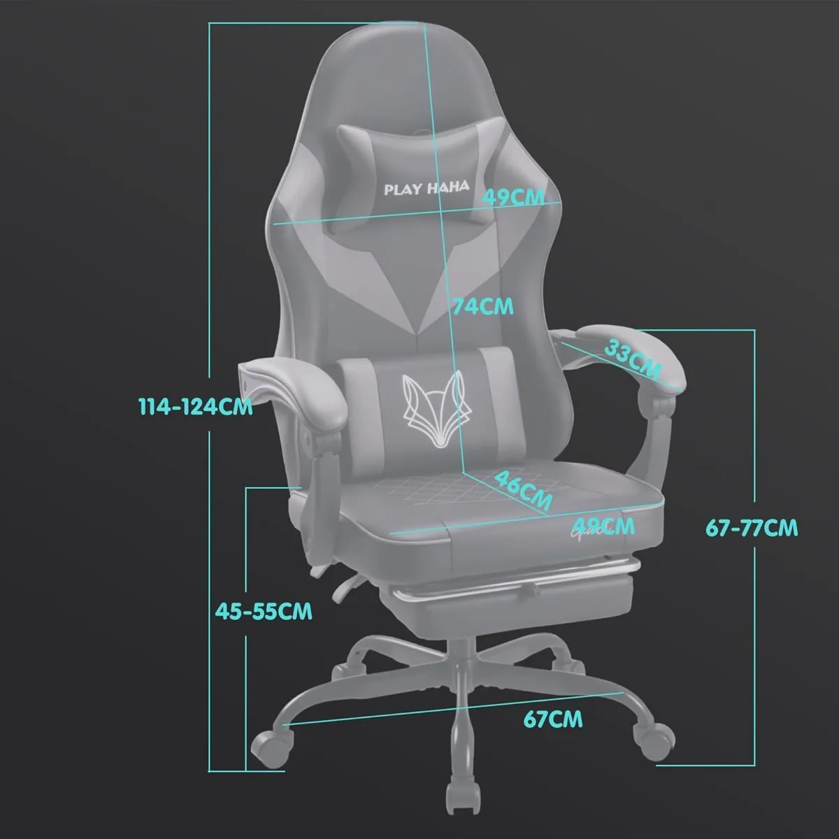 Gaming Chair Ergonomic with High-Density Foam - Image 3