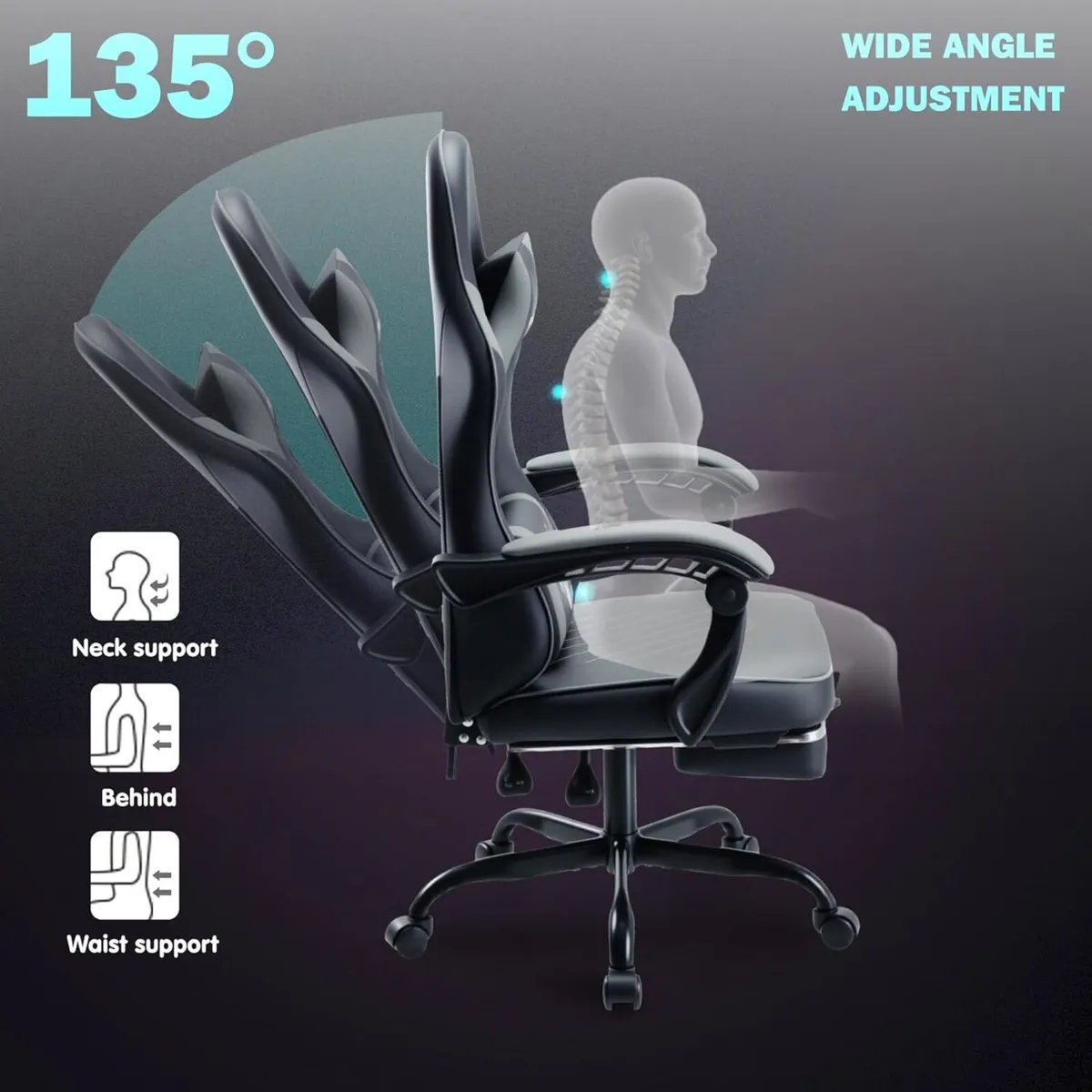 Gaming Chair Ergonomic with High-Density Foam - Image 4