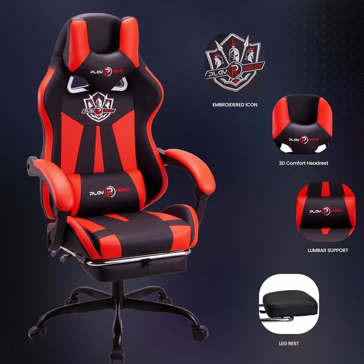 Ergonomic reclining seat with footrest adjustable - Image 4