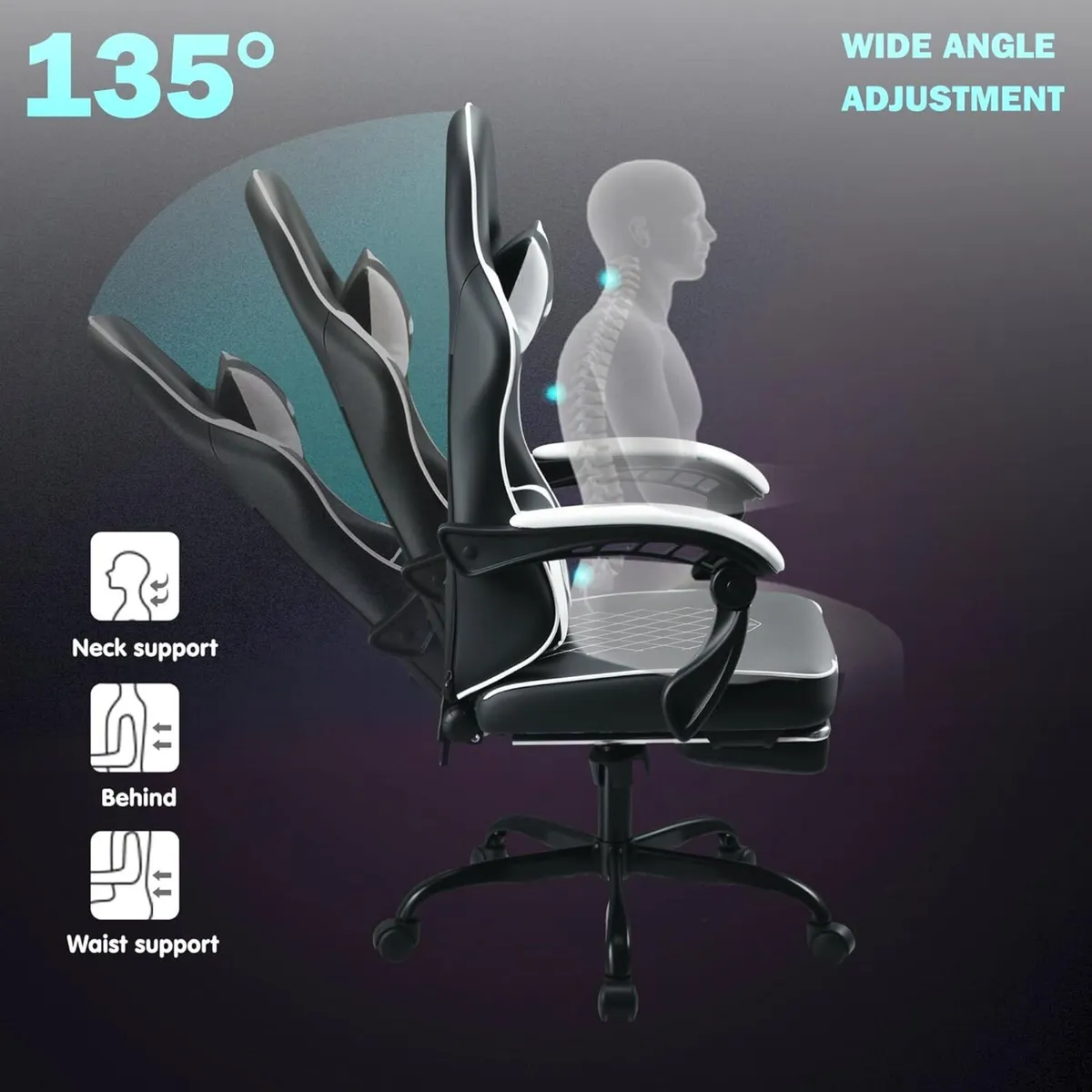 Gaming Chair Ergonomic with High-Density Foam - Image 4