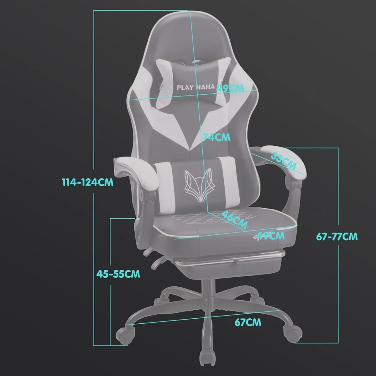 Gaming Chair Ergonomic with High-Density Foam - Image 3
