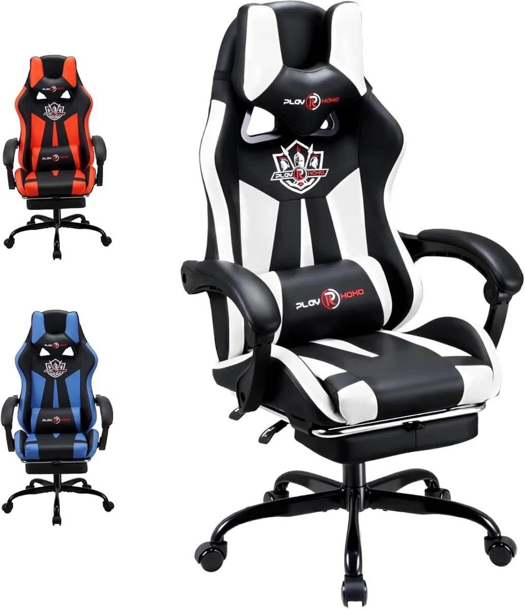 Ergonomic reclining seat with footrest adjustable - Image 1